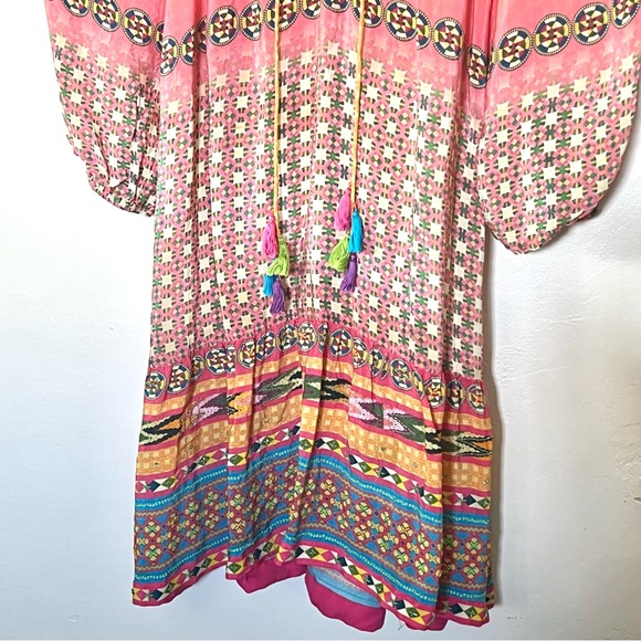 Beautiful Tanvi Kedia Printed Boho Dress XS - Picture 6 of 10